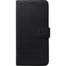 Microsonic Xiaomi Redmi 10A Kılıf Fabric Book Wallet Siyah