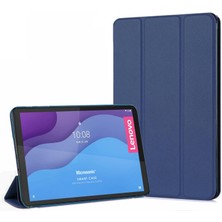 Microsonic Lenovo Tab M10 3.nesil 10.1`` Kılıf (TB-328F) Slim Translucent Back Smart Cover Lacivert