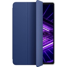 Microsonic Lenovo Tab M10 3.nesil 10.1`` Kılıf (TB-328F) Slim Translucent Back Smart Cover Lacivert