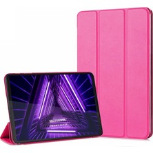 Microsonic Lenovo Tab M10 Plus 3.nesil 10.6`` Kılıf (TB-125F-TB-128F) Slim Translucent Back Smart Cover Pembe