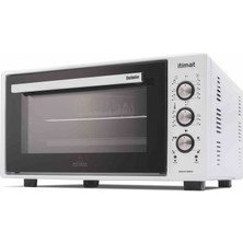 Itimat Mini Fırın Köşeli 50LT Fanlı Çift Camlı Exclusive 8031 Beyaz