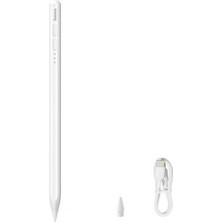 Baseus 130MAH Şarjlı Yedek Uçlu Kapasitif Tablet Kalem iPad Pro Dokunmatik Tablet Kalemi Aktif Ver