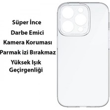 Baseus Süper Ince Sararmaz Kamera Korumalı Şeffaf iPhone 14 Pro Kılıf Parmak Izi Bırakmaz İPHONE14 Pro