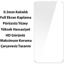 Baseus Kamera Korumalı Seramik Cam Kılıf Iphone 14 Plus Kılıf ve Ekran Koruyucu Ful Set Ultra Koruma