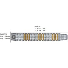 Unicorn Pro-Tech Style 3 % 90 Tungsten Çelik Uçlu Dart Oku