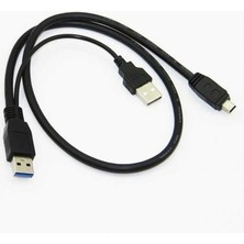 Keepro USB 3.0 Mini 10 Pin Y Kablo 60 cm