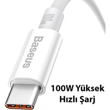 Baseus 1 Metre 5A 100W Turbo Hızlı USB To Pd Type-C Şarj ve Data Kablosu, Pd Hızlı Şarj Destekli