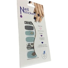 Nail Tırnak Sticker, Tırnak Dövmesi, Kolay Uygulanabilir 5 Farklı Model