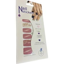 Nail Tırnak Sticker, Tırnak Dövmesi, Kolay Uygulanabilir 5 Farklı Model