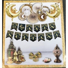 Masalsı Concept 11 Ayın Sultanı Yazılı Zikzak Banner Yazı Tavan Duvar Süsleri 2 Metre Hoşgeldin Ramazan Süsü