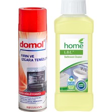 Domol Fırın ve Izgara Yağ Sökücü Kir Temizleyici Köpük 500 ml + Banyo Temizleyici Konsatre 500 ml