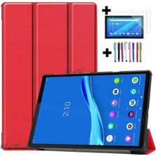 MTK Moveteck Lenovo Tab M10 TB-328F 3. Jenerasyon Tablet Kılıfı Ekran Koruyucu ve Dokunmatik Kalem Set Tam Kaplar Zırh Koruma Seti 3in1