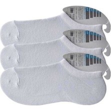 Royaleks Beyaz Erkek Görünmez Çorap 3 Çift