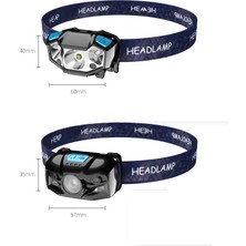 Heap Dışarıdaki Işık Işık Hafif Headlamp (Yurt Dışından)