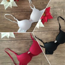 3’lü Günlük 75-80-85-90 Beden Dolgusuz/Desteksiz Balenli Kadın Sütyen