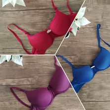 3’lü Günlük 75-80-85-90 Beden Dolgusuz/Desteksiz Balenli Kadın Sütyen