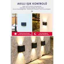 Modern 6ledli Solar Duvar Lamba Dekorasyon Aydınlatma Aplik Güneş Enerji Gün Işığı 2 Li Set