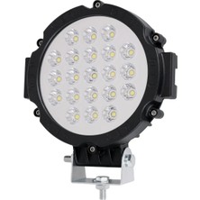 Hubstein 21 Ledli 63W Off Road LED Sis Farı Su Geçirmez 12V 24V Yuvarlak Çalışma Lambası Jck-30