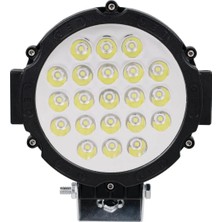 Hubstein 21 Ledli 63W Off Road LED Sis Farı Su Geçirmez 12V 24V Yuvarlak Çalışma Lambası Jck-30