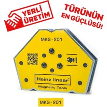 Heinz Linear MKG-201 Manyetik Gönye 5 Açılı Yerli Ürün / Mıknatıslı Açılı Gönye TYC00121625789, One Size