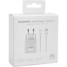 Huawei Supercharge 22,5W Orijinal Süper Şarjaleti ve Type-C Şarj Kablosu