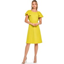 Guitar 23018 Fıstıkyeşil Elbise