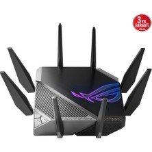 ASUS ROG Rapture GT-AX11000 Pro Tri-Band Gaming Extendable Router-Aura RGB-Mobile Gaming Mod-Gaming Port-4G 5G Mobile Tethering-AiProtection