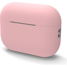 Dlrcase Apple Airpods Pro 2 Kılıf Mat Orj Kancalı Silikon + Ip SF20 Pembe