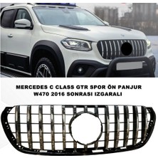 Caraks Mercedes x Class W470 Gtr Spor Ön Panjur Izgaralı Piano Black & Krom Şeritli 2016 Sonrası - Caraks