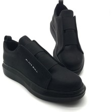 Garajmen Siyah Lastik Bantlı Erkek Sneaker Ayakkabı