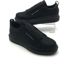 Garajmen Siyah Lastik Bantlı Erkek Sneaker Ayakkabı