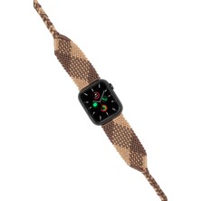 Hippi Matchless Silver 38-40-41 mm Apple Watch Braided Band