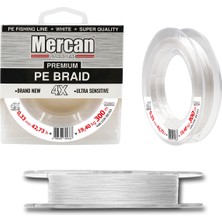 Mercan Pe Örgü Premium 4x Ip 300M Beyaz Misina