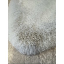 Extra Carpet Tavşan Tüyü Post Kesim Premium Kalite Tüy Dökmez Halı Gri