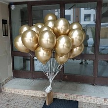 Tinky Winky Gold Krom Balon 10 Adet