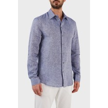 Emporio Armani Regular Fit Uzun Kollu Keten Gömlek Erkek Gömlek D41SM0 D10F9 919