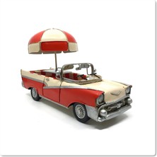 Rakun Home Jayland 1957 Chevrolet Bel Air Diecast Model Vintage Metal Araba