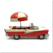 Rakun Home Jayland 1957 Chevrolet Bel Air Diecast Model Vintage Metal Araba