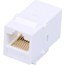 Wozlo RJ45 Cat6 Konnektör Keystone Jack Dişi Dişi Ara Uzatma Patch Panel - 20 Adet
