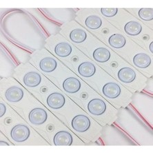 ŞANLED 3 Ledli Parmak Led Modül 1.5W 2835 Smd Mercekli Beyaz Işık 12V-5 Adet