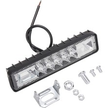 Off Road Çakarlı Beyaz LED Lamba 15CM Çok Modlu (2 Adet)