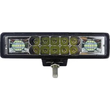 Off Road Çakarlı Beyaz LED Lamba 15CM Çok Modlu (2 Adet)