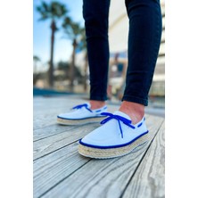 Fusem CH311 Espadril Erkek Ayakkabı Beyaz / Sax Mavı