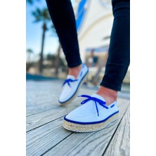Fusem CH311 Espadril Erkek Ayakkabı Beyaz / Sax Mavı