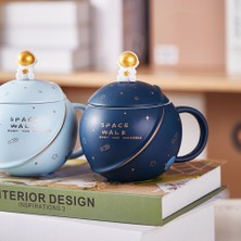 Kapaklı Astronot Temalı Kupa Bardak