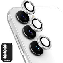 Fibaks Samsung Galaxy S23 Uyumlu 3 Parça Kamera Lens Koruyucu Cam Kamera Koruma Kılıf