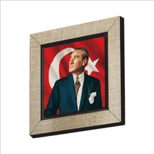 Sadrazam Atatürk Baskılı Mdf  MAGNET(KRT-099)