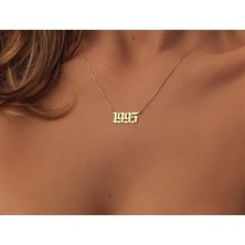 Nida Jewelry 925 Ayar Gümüş Yıl Kolye