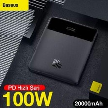 Baseus Super Şarj Göstergeli Pd 100W 20000MAH Powerbank Macbook Pro Apple Notebook Laptop Powerbank