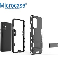 Microcase Oneplus 9 Pro Alfa Serisi Armor Standlı Perfect Koruma Kılıf Siyah